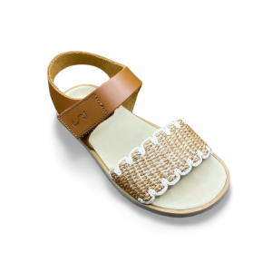 Sandalia Trenzada Cuero 5745-PR - Flexi Nens